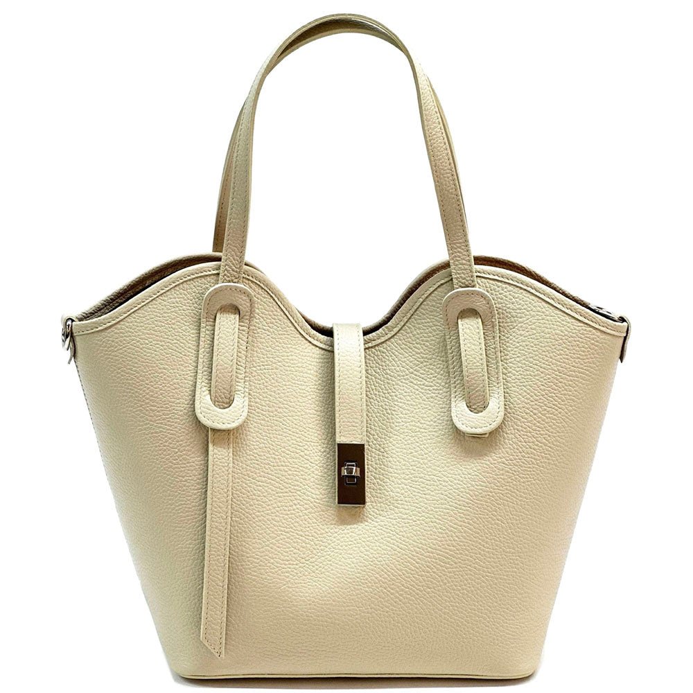 Bianca Leather Tote Bag - Leather Italiano