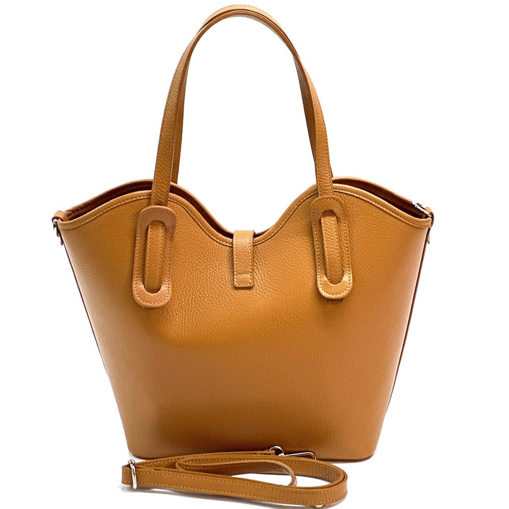 Bianca Leather Tote Bag - Leather Italiano