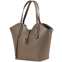 Bianca Leather Tote Bag - Leather Italiano