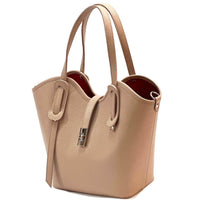 Bianca Leather Tote Bag - Leather Italiano
