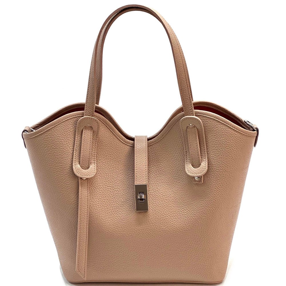 Bianca Leather Tote Bag - Leather Italiano