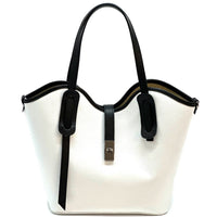 Bianca Leather Tote Bag - Leather Italiano
