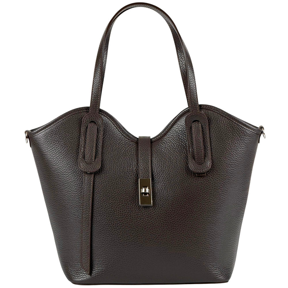 Bianca Leather Tote Bag - Leather Italiano