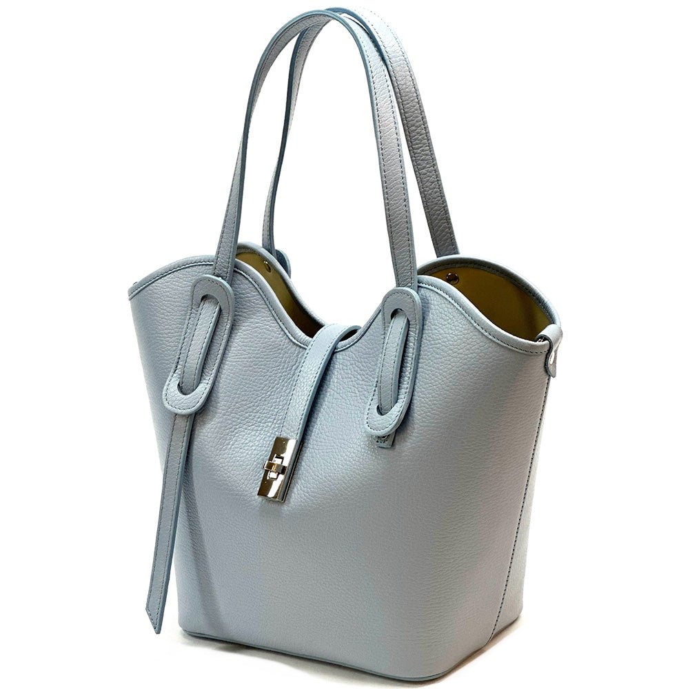 Bianca Leather Tote Bag - Leather Italiano