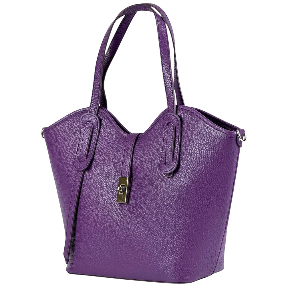 Bianca Leather Tote Bag - Leather Italiano