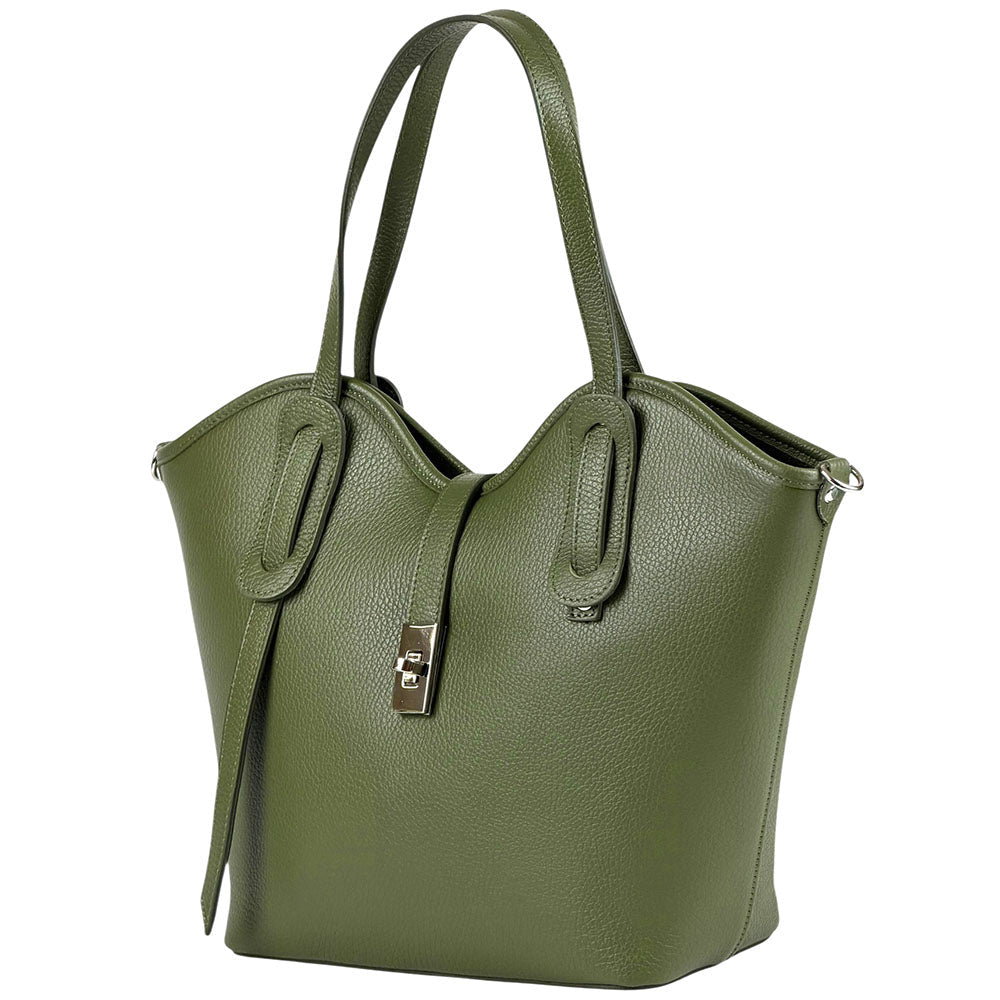 Bianca Leather Tote Bag - Leather Italiano
