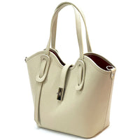 Bianca Leather Tote Bag - Leather Italiano