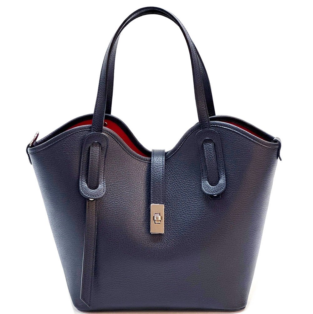 Bianca Leather Tote Bag - Leather Italiano