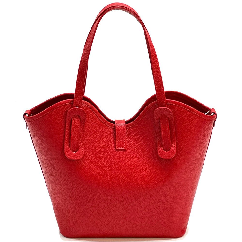 Bianca Leather Tote Bag - Leather Italiano