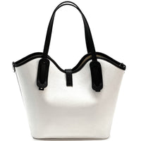 Bianca Leather Tote Bag - Leather Italiano