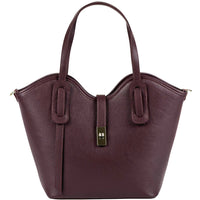Bianca Leather Tote Bag - Leather Italiano