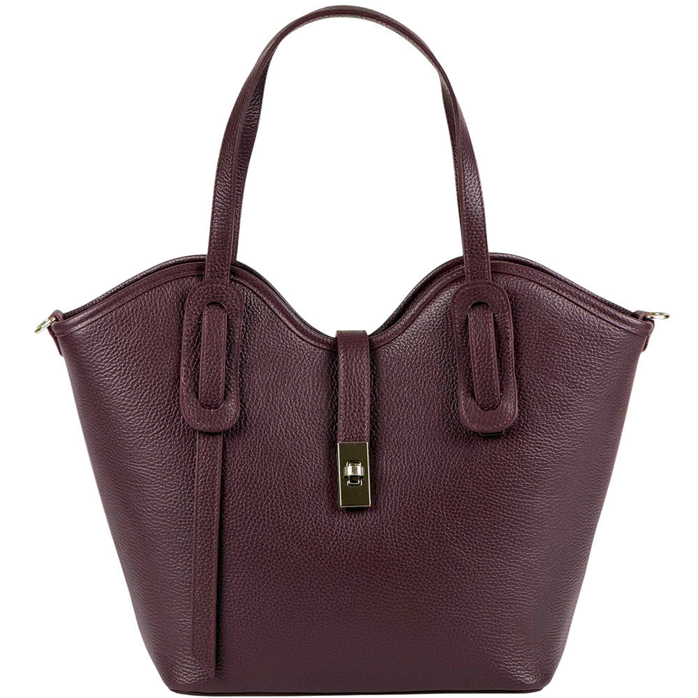Bianca Leather Tote Bag - Leather Italiano