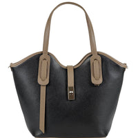 Bianca Leather Tote Bag - Leather Italiano