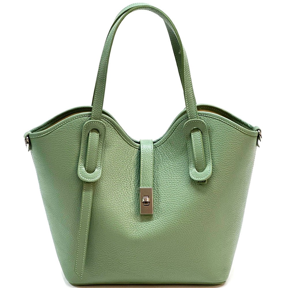 Bianca Leather Tote Bag - Leather Italiano