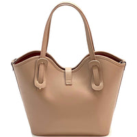 Bianca Leather Tote Bag - Leather Italiano