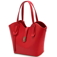 Bianca Leather Tote Bag - Leather Italiano