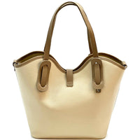 Bianca Leather Tote Bag - Leather Italiano