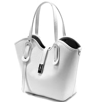 Bianca Leather Tote Bag - Leather Italiano