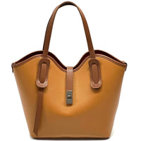 Bianca Leather Tote Bag - Leather Italiano