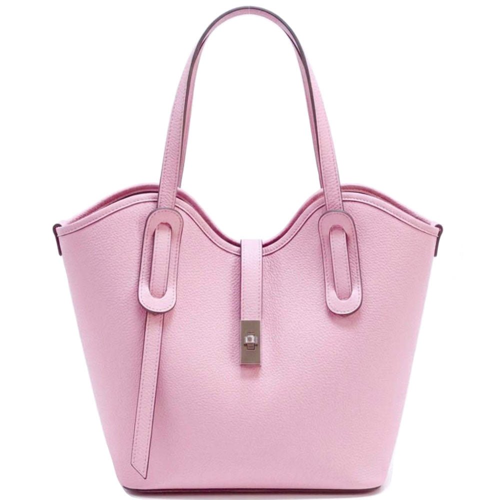 Bianca Leather Tote Bag - Leather Italiano