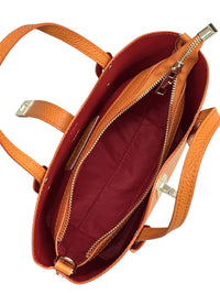 Bianca Small Italian Pebbled Leather Crossbody Tote Bag - Leather Italiano