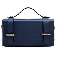 Bruna Mini Structured Leather Handbag - Leather Italiano