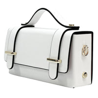 Bruna Mini Structured Leather Handbag - Leather Italiano
