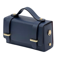 Bruna Mini Structured Leather Handbag - Leather Italiano