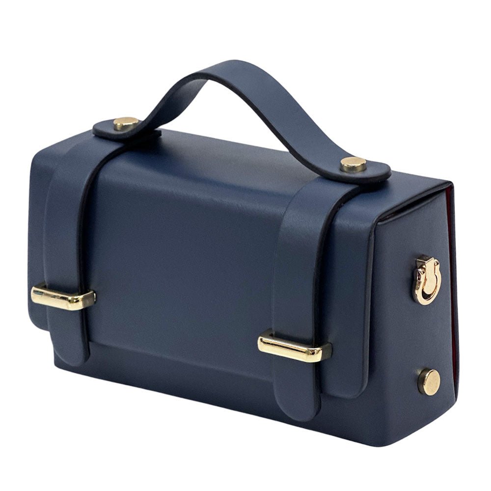 Bruna Mini Structured Leather Handbag - Leather Italiano