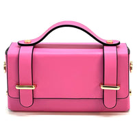 Bruna Mini Structured Leather Handbag - Leather Italiano