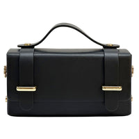 Bruna Mini Structured Leather Handbag - Leather Italiano