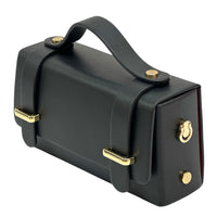 Bruna Mini Structured Leather Handbag - Leather Italiano