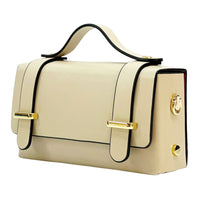 Bruna Mini Structured Leather Handbag - Leather Italiano