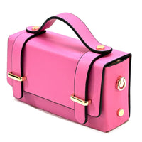 Bruna Mini Structured Leather Handbag - Leather Italiano