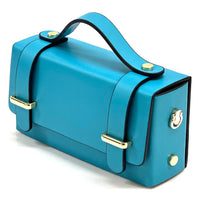 Bruna Mini Structured Leather Handbag - Leather Italiano
