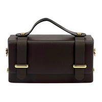 Bruna Mini Structured Leather Handbag - Leather Italiano