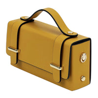 Bruna Mini Structured Leather Handbag - Leather Italiano