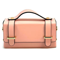 Bruna Mini Structured Leather Handbag - Leather Italiano