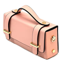 Bruna Mini Structured Leather Handbag - Leather Italiano