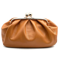 Brunella Frame Cow Leather Bag - Leather Italiano