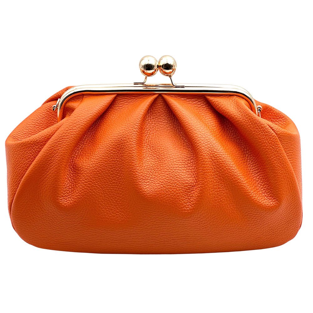 Brunella Frame Cow Leather Bag - Leather Italiano