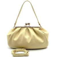 Brunella Frame Cow Leather Bag - Leather Italiano
