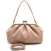 Brunella Frame Cow Leather Bag - Leather Italiano