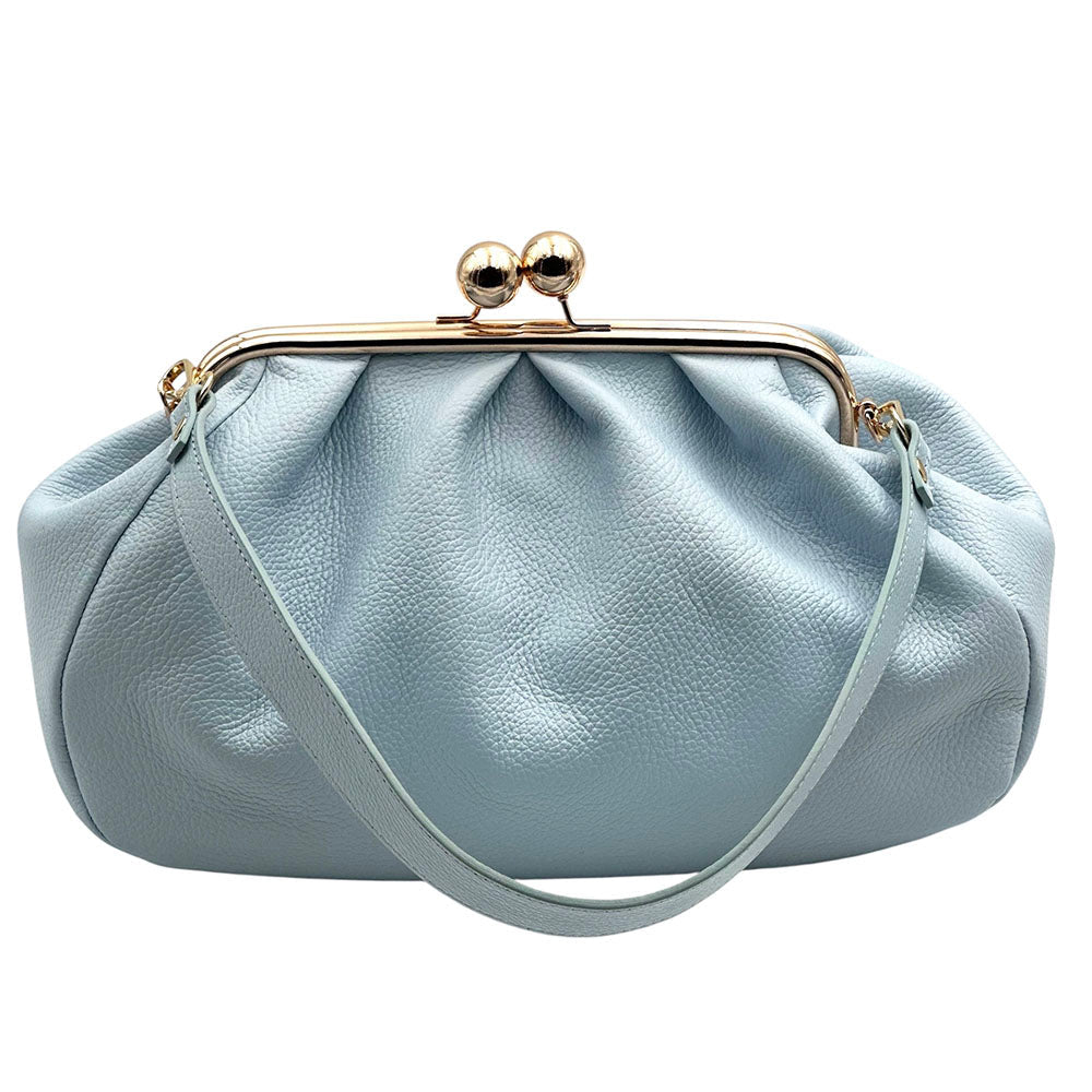 Brunella Frame Cow Leather Bag - Leather Italiano