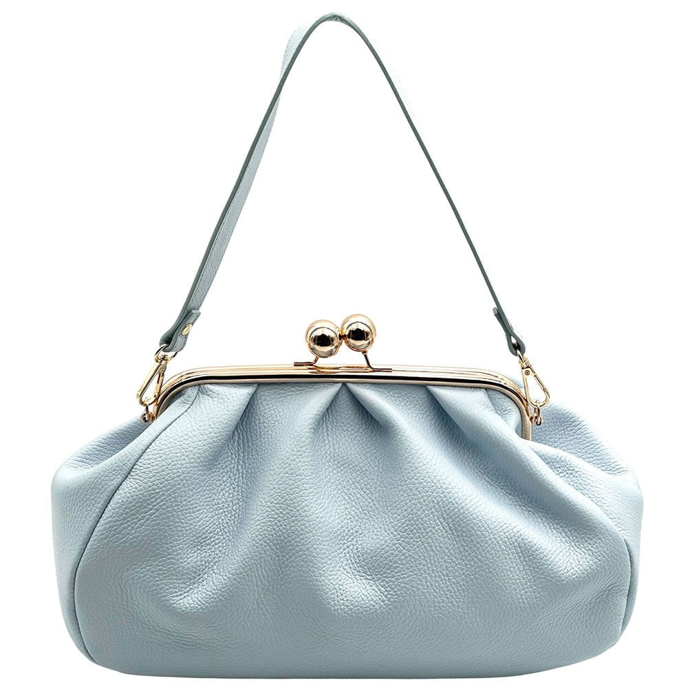 Brunella Frame Cow Leather Bag - Leather Italiano
