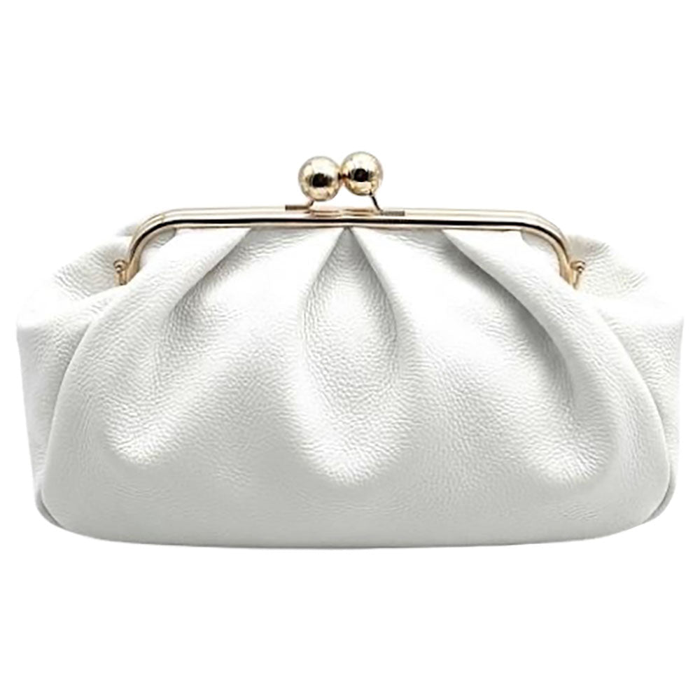 Brunella Frame Cow Leather Bag - Leather Italiano
