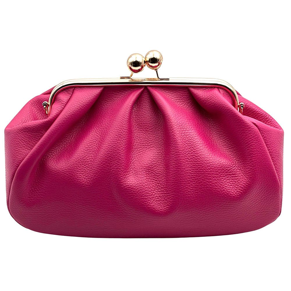 Brunella Frame Cow Leather Bag - Leather Italiano
