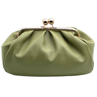 Brunella Frame Cow Leather Bag - Leather Italiano