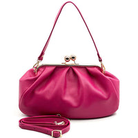 Brunella Frame Cow Leather Bag - Leather Italiano
