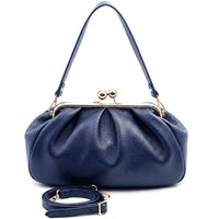 Brunella Frame Cow Leather Bag - Leather Italiano